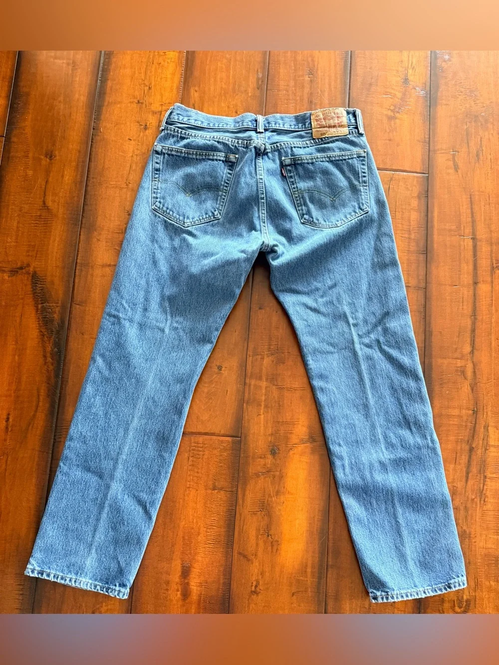 Levi's 505 Straight Leg Denim Jeans in Light Blue